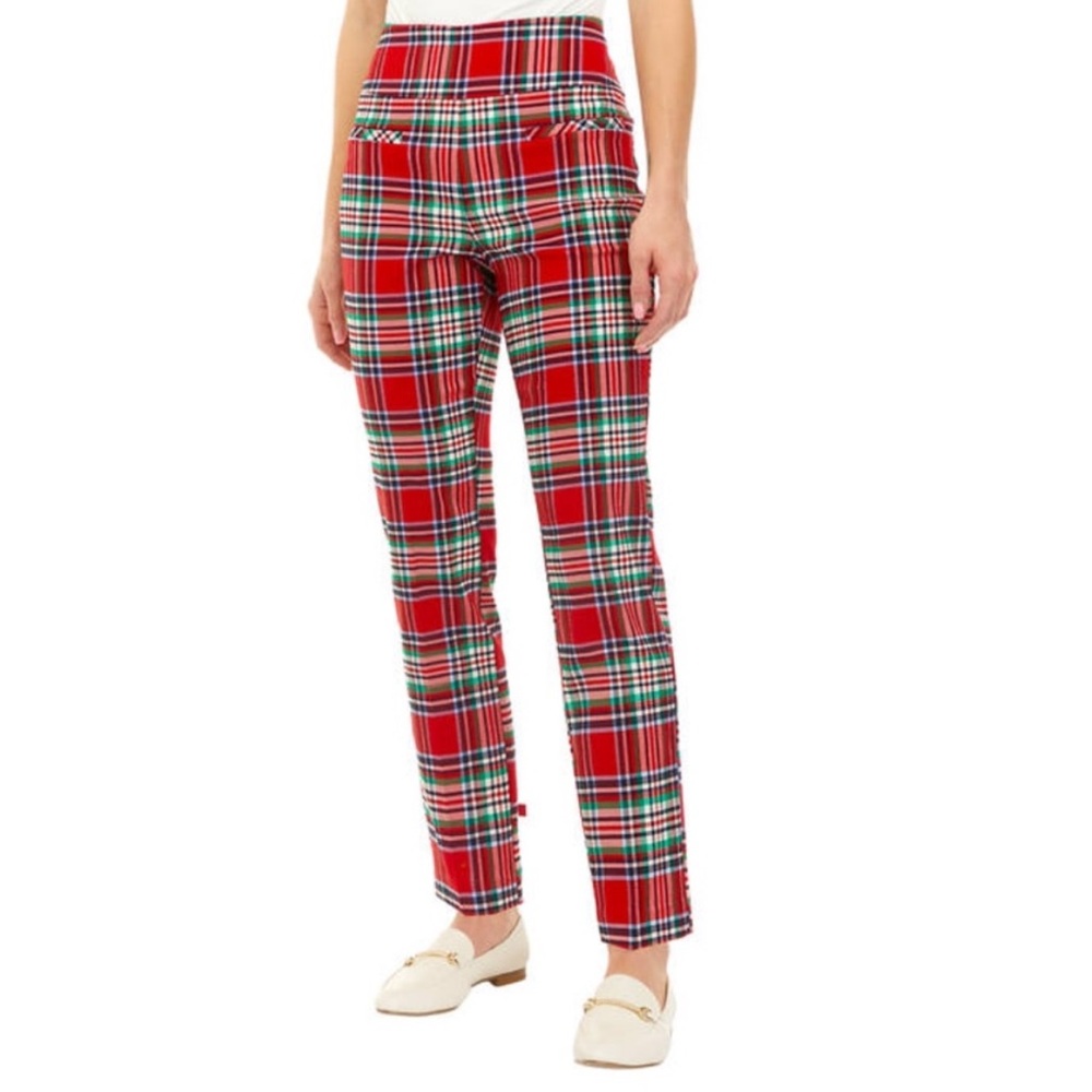 crown & ivy Tartan Plaid Skinny Pants